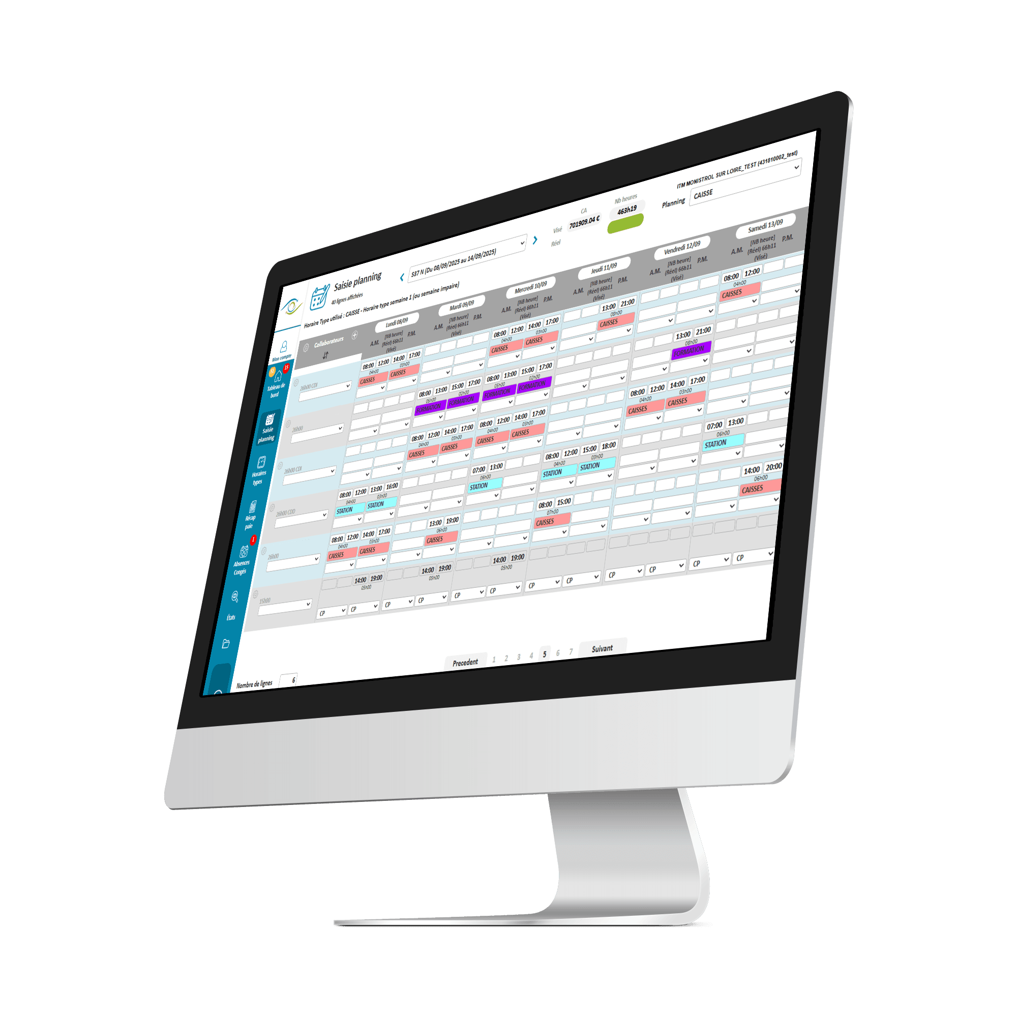 Traç'Planning · Gestion de planning magasin